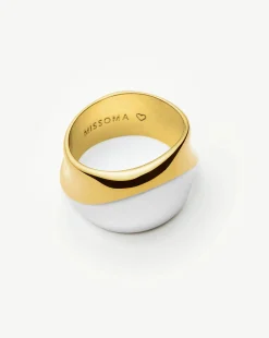 Sculptural Molten Statement Ring