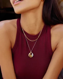 Sculptural Pebble Pendant Necklace Set
