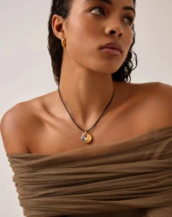 Sculptural Pebble Pendant Necklace Set