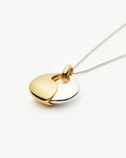 Sculptural Pebble Pendant Necklace Set