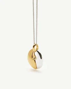 Sculptural Pebble Pendant Necklace Set