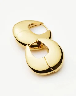 Sculptural Pebble Small Hoop Earrings