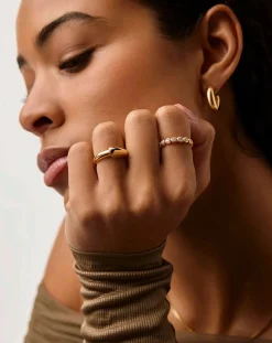 Sculptural Ridge Stacking Ring