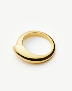 Sculptural Ridge Stacking Ring