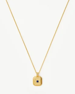 September Birthstone Pendant Necklace