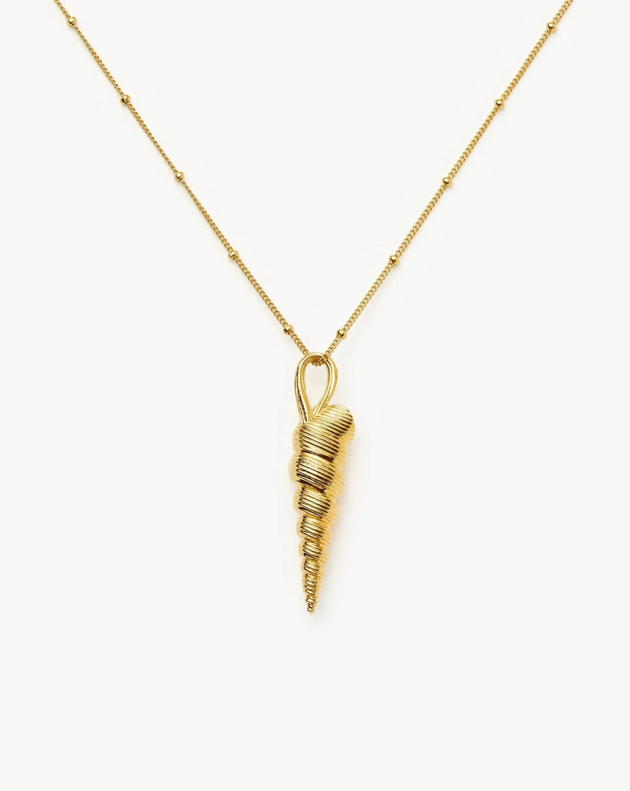 Shell Ridge Pendant Necklace