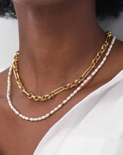 Short Seed Pearl Beaded Necklace