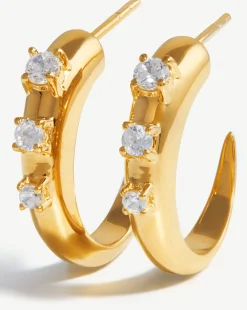 Small Claw Hoop Earrings