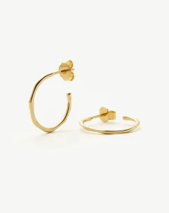 Small Molten Hoop Earrings