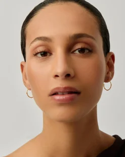 Small Molten Hoop Earrings