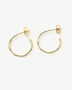 Small Molten Hoop Earrings