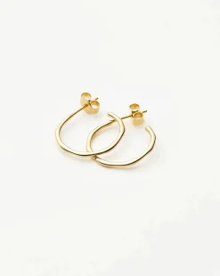 Small Molten Hoop Earrings