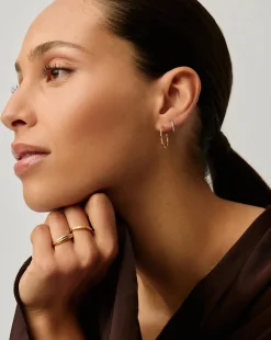 Small Molten Hoop Earrings