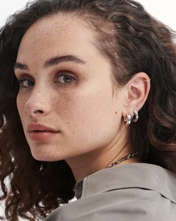 Small Ridge Hoop Earrings