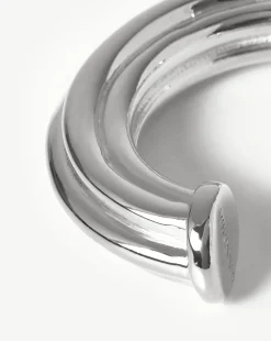 Small Ridge Hoop Earrings