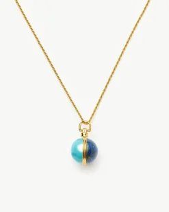 Sphere Gemstone Pendant Necklace