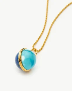 Sphere Gemstone Pendant Necklace