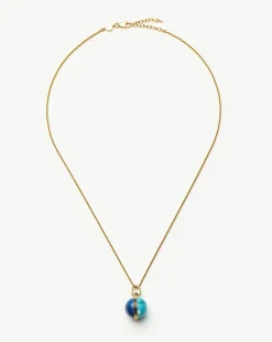 Sphere Gemstone Pendant Necklace