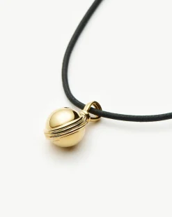 Sphere Pendant Cord Necklace