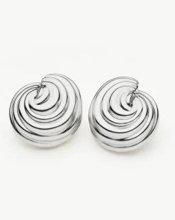 Spiral Dome Oversized Stud Earrings