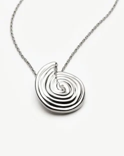 Spiral Large Pendant Necklace