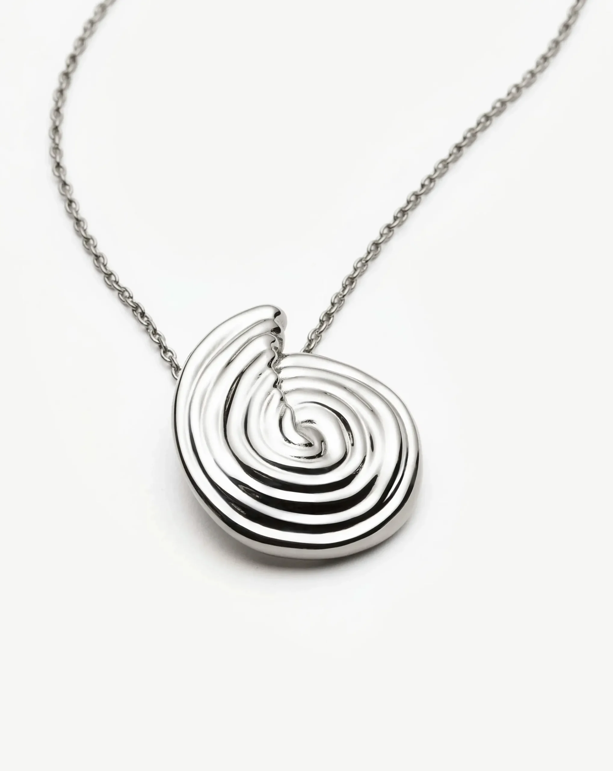 Spiral Large Pendant Necklace