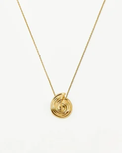 Spiral Large Pendant Necklace