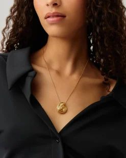 Spiral Large Pendant Necklace