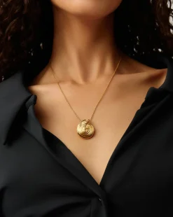 Spiral Large Pendant Necklace
