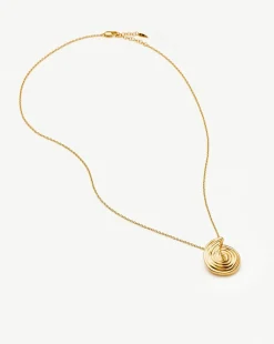 Spiral Large Pendant Necklace