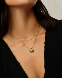 Spiral Mini Pendant Necklace
