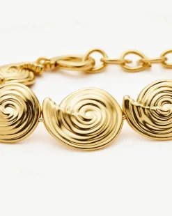 Spiral Statement Chain Bracelet