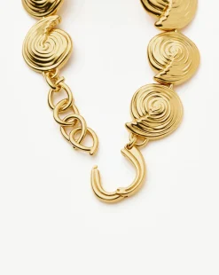 Spiral Statement Chain Bracelet