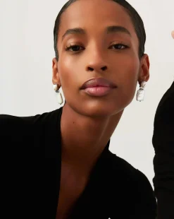Square Pearl Statement Earrings