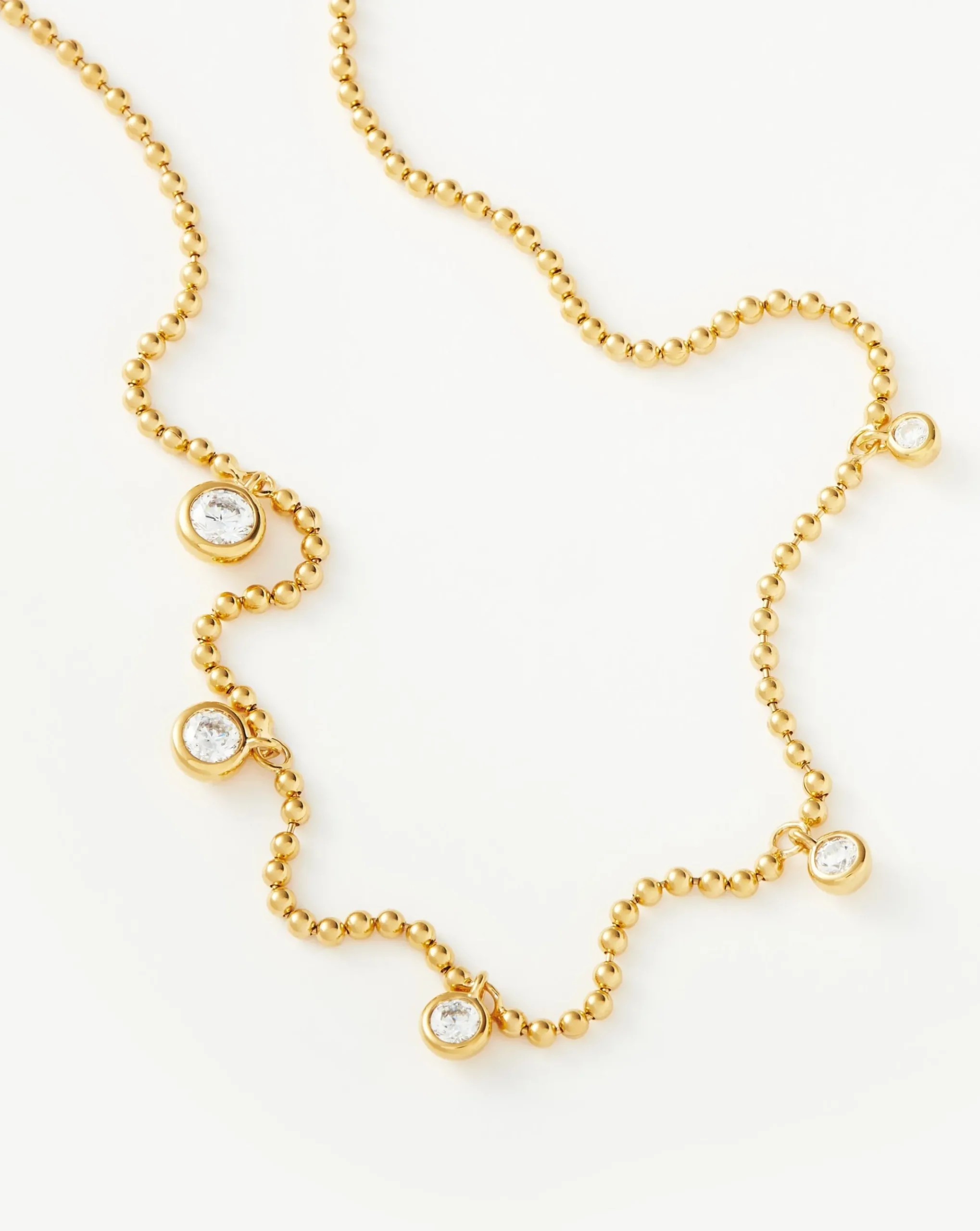 Stone Charm Drop Choker