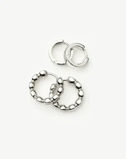 Tennis & Chubby Hoop Earring Set