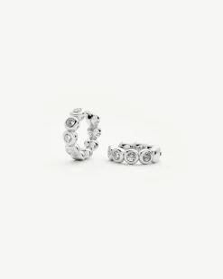 Tennis Small Hoop Earrings