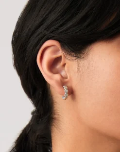 Tennis Small Hoop Earrings