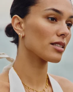 Tennis Small Hoop Earrings