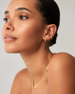 Tennis Small Hoop Earrings
