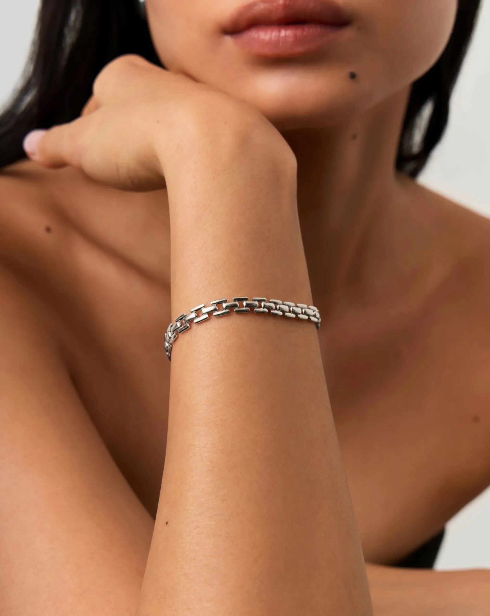 Timepiece Link Chain Bracelet