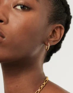 Twisted Helical Small Hoop Earrings