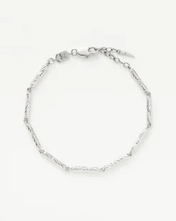 Wavy Ridge Chain Bracelet