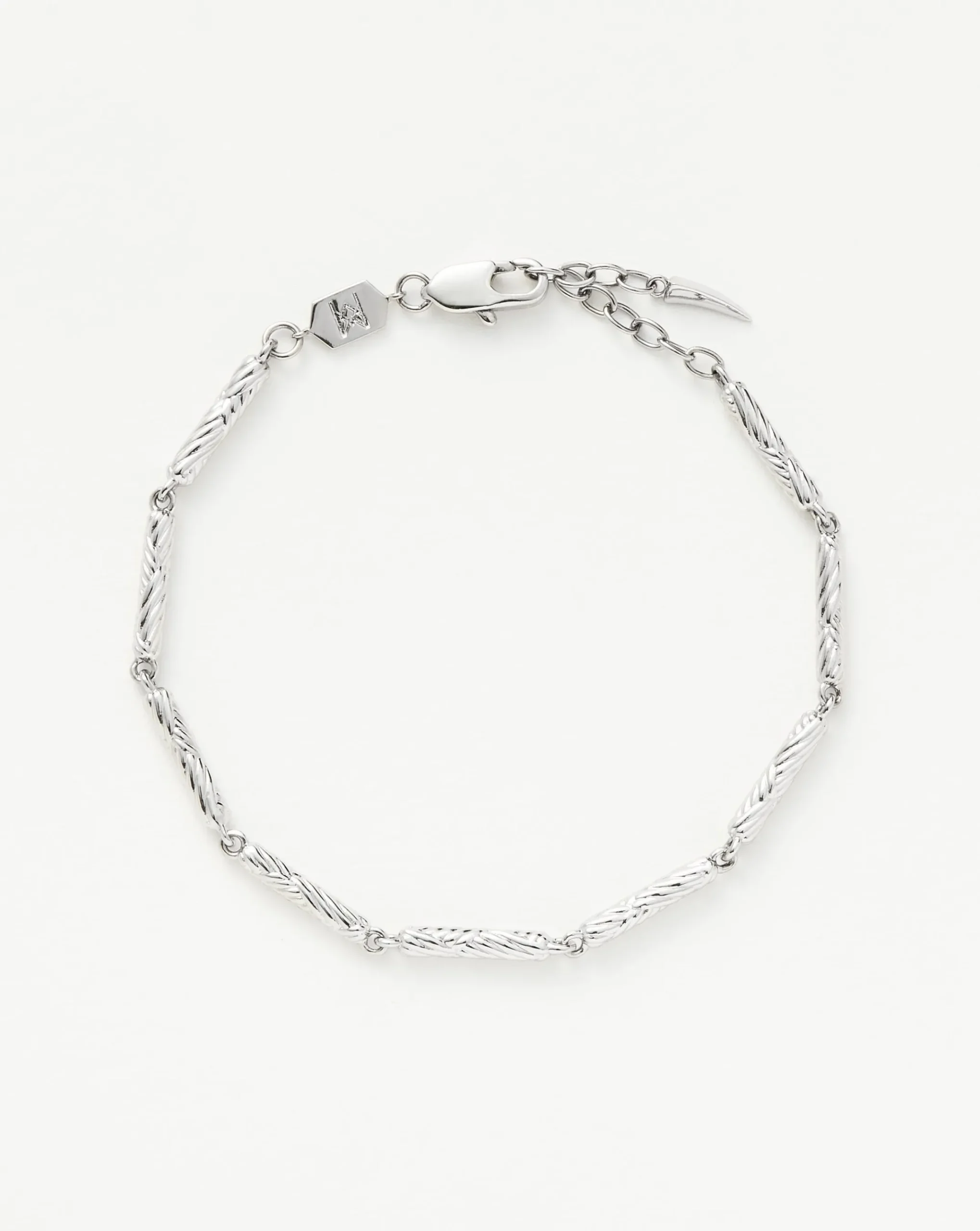 Wavy Ridge Chain Bracelet