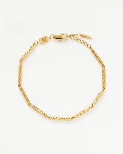 Wavy Ridge Chain Bracelet
