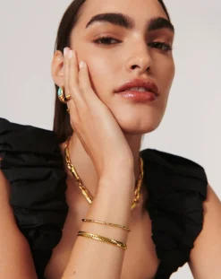 Wavy Ridge Chain Bracelet