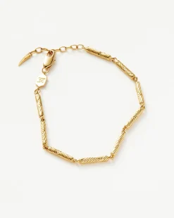 Wavy Ridge Chain Bracelet