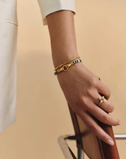 Wavy Ridge Chain Bracelet