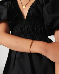 Wavy Ridge Gemelli Cuff Bracelet